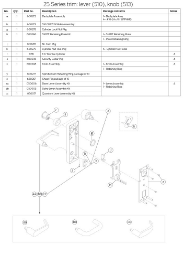 25 Series trim lever (510), knob (513)
